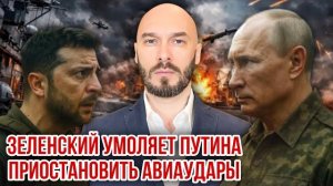 ЗЕЛЕНСКИЙ УМОЛЯЕТ ПУТИНА ПРИОСТАНОВИТЬ АВИАУДАРЫ