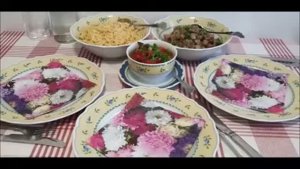 Мясо тушеное с рожками и тушеные овощи! Домашняя еда Кухня Рецепты  #еда