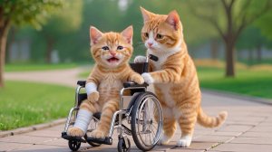 Мама-кошка подстригает шерсть на ферме и делает тигровую шапку для котят дома🐾🎩🐯