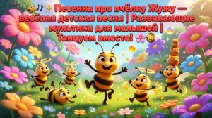 🐝🎶✨ Песенка про пчёлку Жужу — весёлая детская песня | Развивающие мультики для малышей