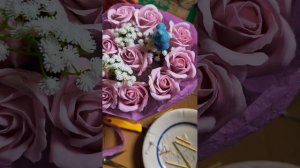 Очень красивые получились букеты из мыльных роз