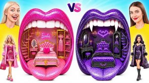 Строим Удивительный Кукольный Домик | Барби vs Вампир Челлендж