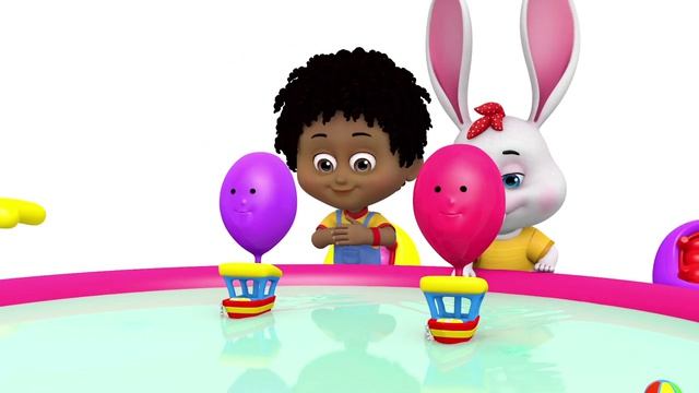 Balloon Boat Race - Betty And Bunny Nursery Rhymes & Kids Songs
