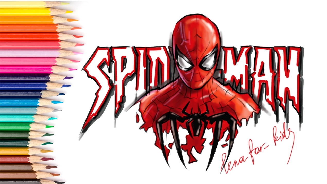 ЧЕЛОВЕК ПАУК рисунок / Как нарисовать ЧЕЛОВЕКА ПАУКА / SPIDER MAN / How To Draw SPIDER MAN