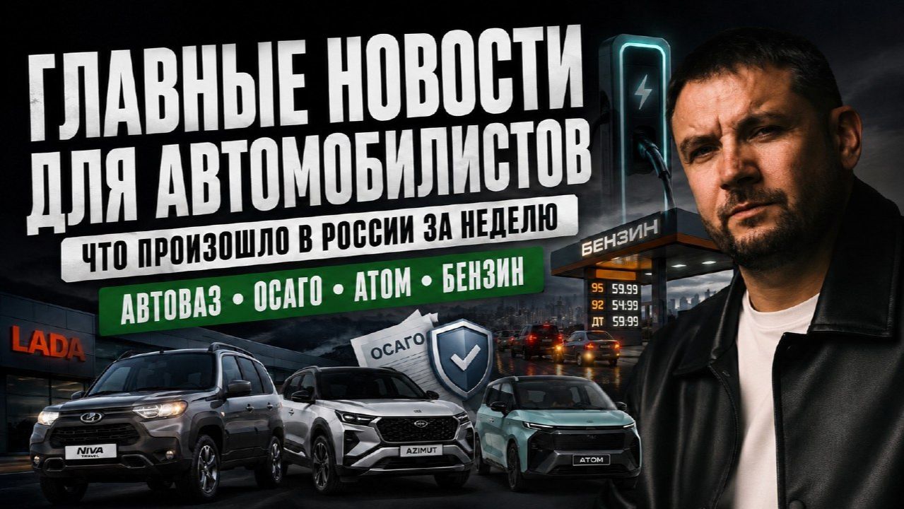 Главные новости для автомобилистов. АВТОВАЗ, ОСАГО, БЕНЗИН и НОВЫЕ АВТО