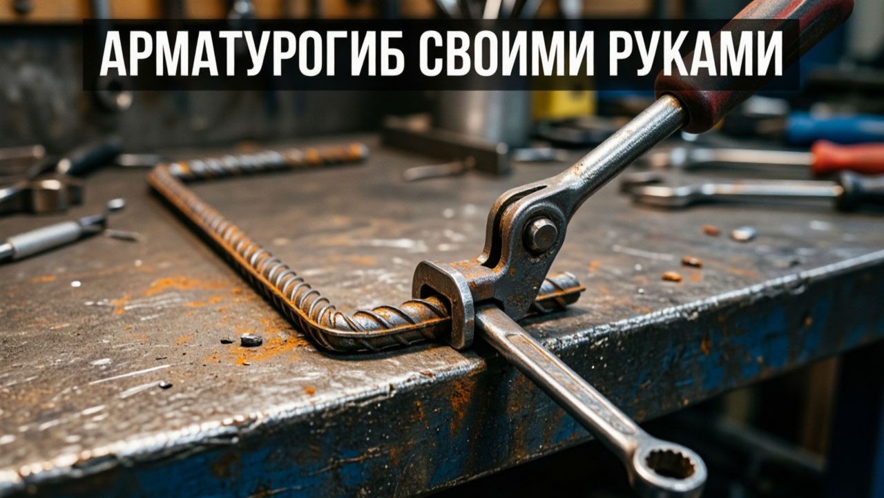 Гениальный станок для гибки арматуры из металлолома своими руками | Самоделка