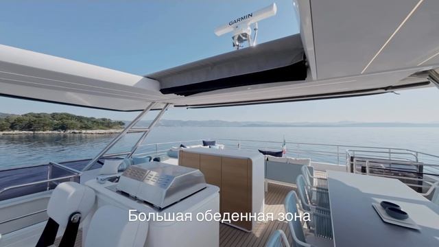 Что нового на флайбридже катамарана Prestige M8 EVO?