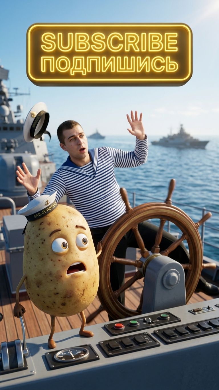 Картошка ДЕРНУЛА ШТУРВАЛ... Корабль ЕДВА НЕ ПЕРЕВЕРНУЛСЯ! 😱⚓️