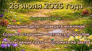 Народные приметы на 28 июля 2026 года