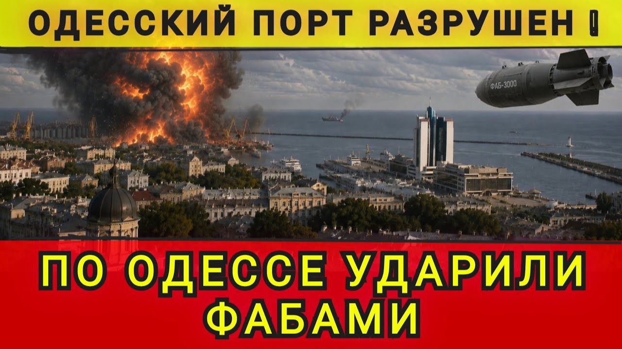 Удар ФАБами по Одессе. Одесский порт разрушен. Колобок из Одессы смотреть онлайн