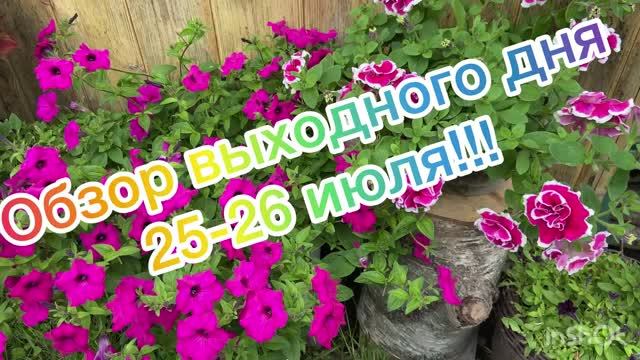 Обзор выходного дня 25-26 июля!