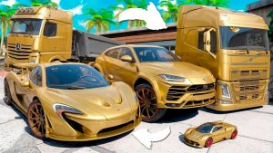 Угнал кучу золотых чит тачек у мажора в GTA 5! Битва воров в ГТА 5 Онлайн!