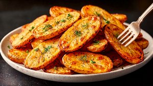 Идеальная жареная картошка за 10 минут: Секрет хрустящей корочки!🤤