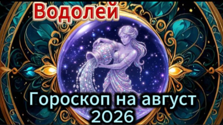 Водолей! Гороскоп на август 2026 года!