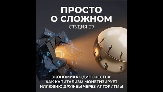 Экономика одиночества: Как капитализм монетизирует иллюзию дружбы через алгоритмы