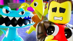 ЗЛАЯ СУЩНОСТЬ ЦИАНОВОЙ! | Rainbow Friends 2 & Garten Of Ban Ban 4 — Анимации на русском