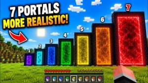 MINECRAFT НО КАЖДЫЙ ПОРТАЛ ДЕЛАЕТ МИР РЕАЛИСТИЧНЕЕ! 🌍