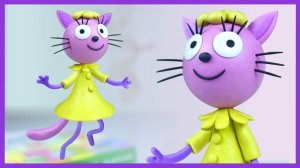 ТРИ КОТА Как слепить ЛАПОЧКУ из пластилина