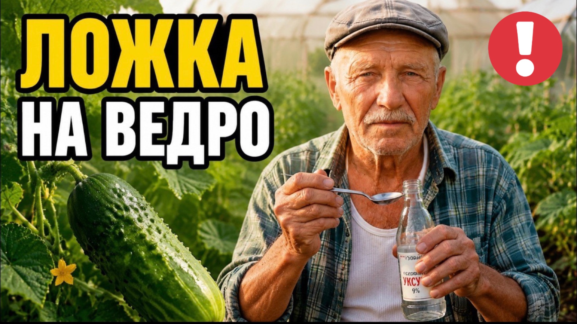 Жёлтые огурцы позеленеют за две недели от ложки УКСУСА смотреть онлайн