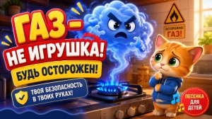 Газ — не игрушка! Безопасность для детей | песенка про газовую плиту
