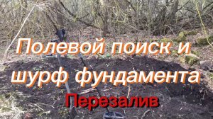 Перезалив!!Полевой поиск и шурф фундамента.