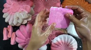 ASMR chalk crush 💗⬜️🟧