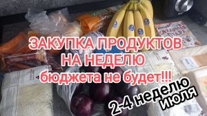 ЗАКУПКА ПРОДУКТОВ НА НЕДЕЛЮ. Бюджета нет, мы его отправили в отпуск