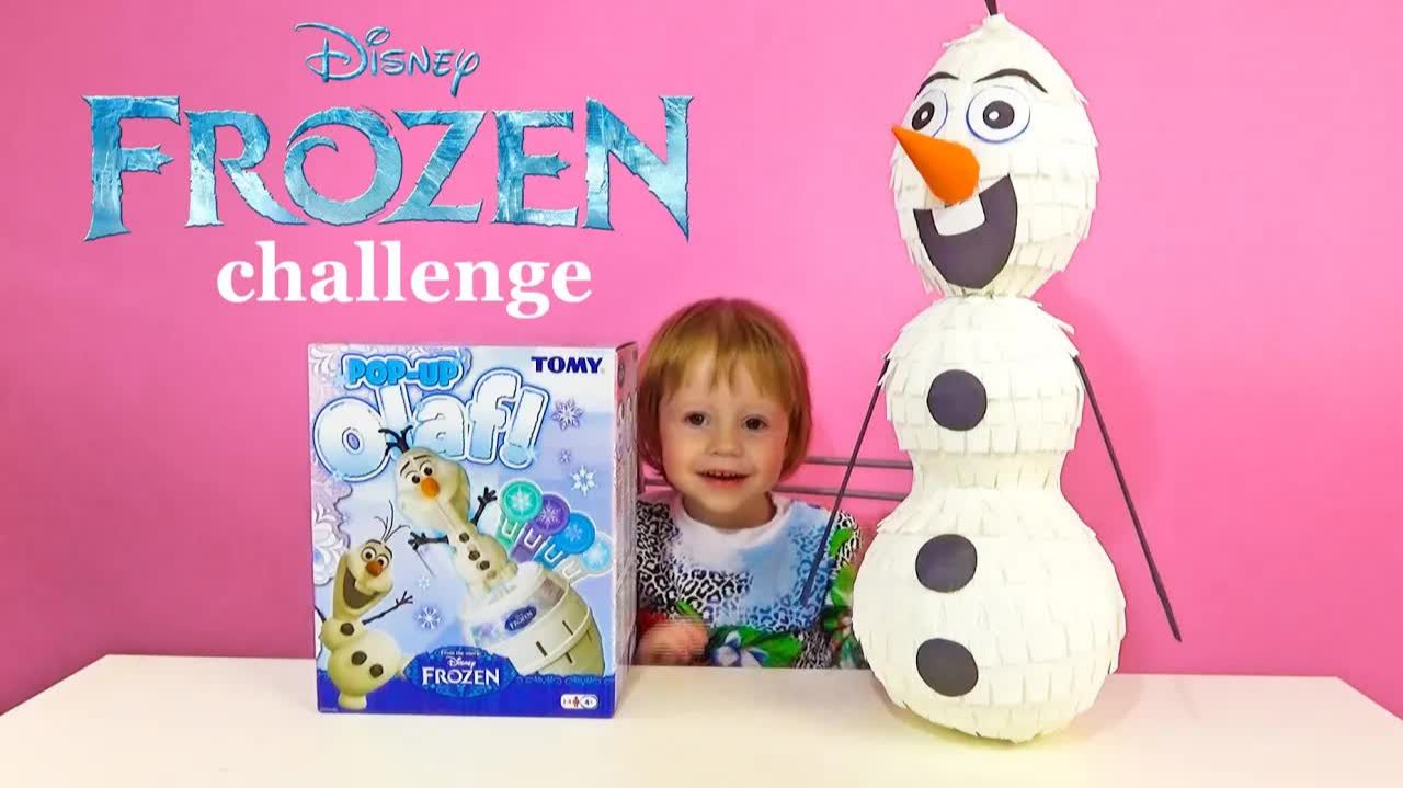 Обзор игры Pop-up Olaf frozen смотреть онлайн