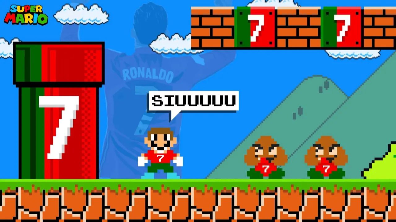 Марио, но всё про РОНАЛДУ ⚽😂 Сиууу!