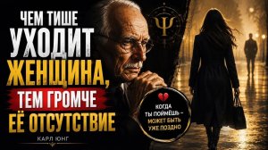 Чем тише уходит женщина, тем громче её отсутствие ｜ Карл Юнг