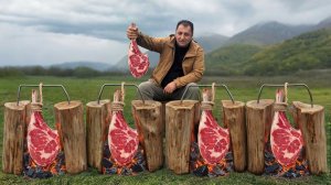 Готовьте Сочные Стейки Между Поленьями Для Вкусного Застолья