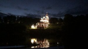 Ночной Тутаев с борта АУРУМА