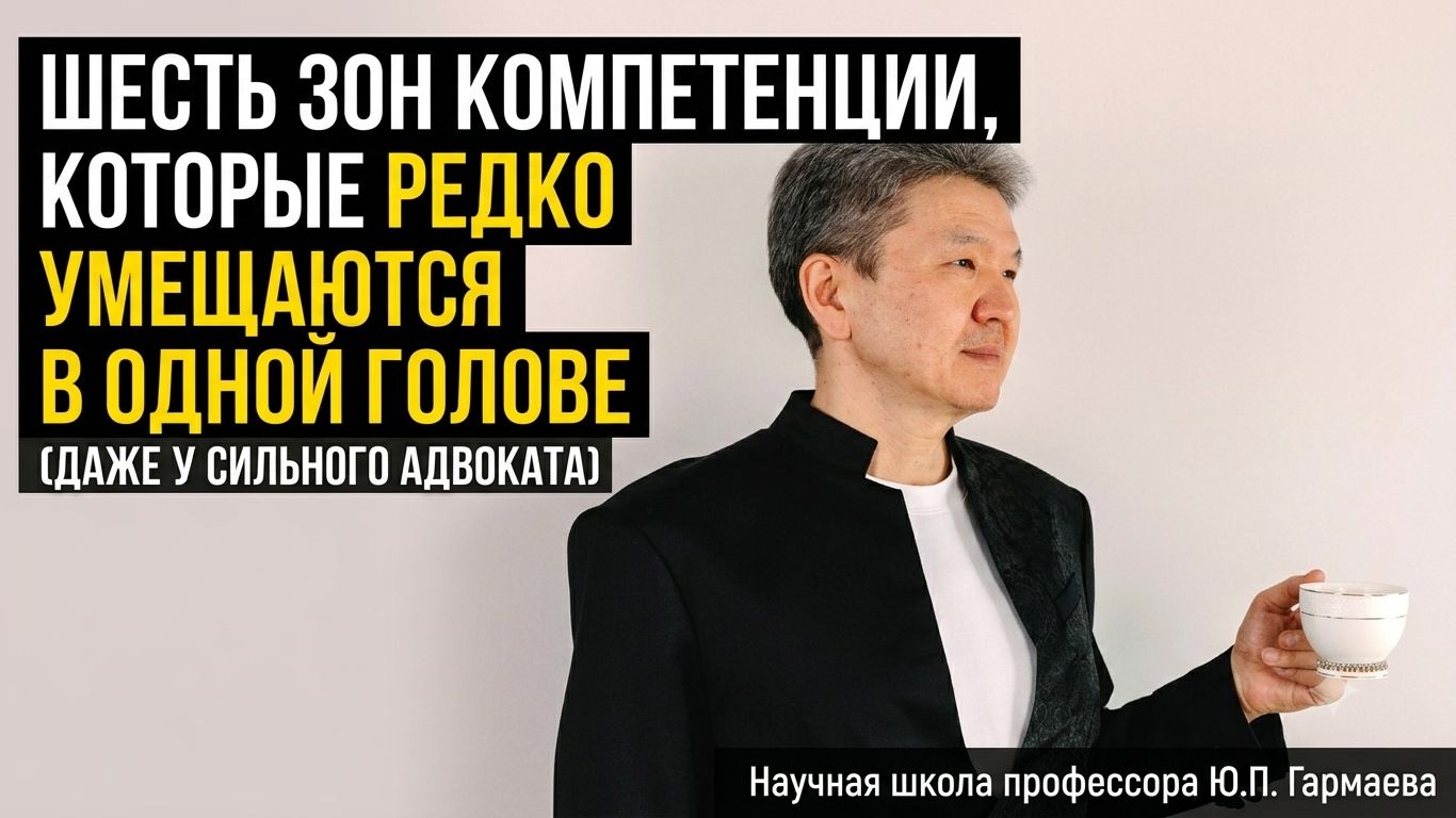 ШЕСТЬ ЗОН КОМПЕТЕНЦИИ, КОТОРЫЕ РЕДКО УМЕЩАЮТСЯ В ОДНОЙ ГОЛОВЕ (ДАЖЕ У СИЛЬНОГО АДВОКАТА)