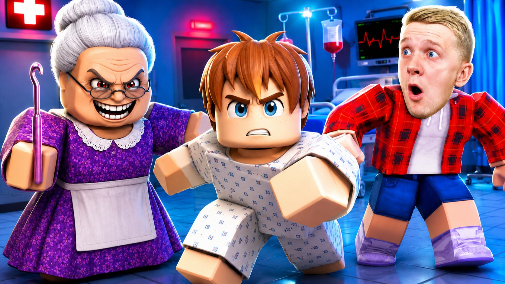 ПОБЕГ ОТ ЗЛОГО РЕБЁНКА И НЕДОВОЛЬНОЙ БАБУШКИ! ROBLOX!