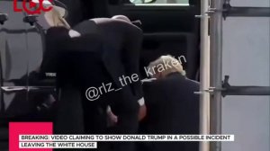 🧐 У Трампа случился приступ - в объективы прохожих попал момент,