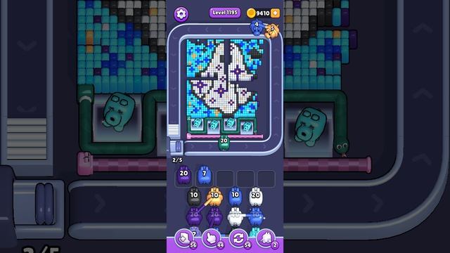 Прохождение 1195 уровня Pixel Flow