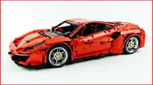CaDa Ferrari 488 Master Series C61042W MOC Суперкар: Ускоренная сборка - Brick Builder