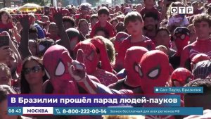 В Бразилии прошел парад людей-пауков