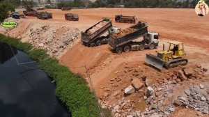 Строительство, засыпка водного канала