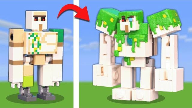 Я УЛУЧШИЛ СЛАБЫХ мобов LEGO Minecraft смотреть онлайн