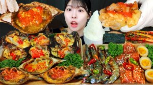 Мукбанг - морепродукты - еда на камеру
