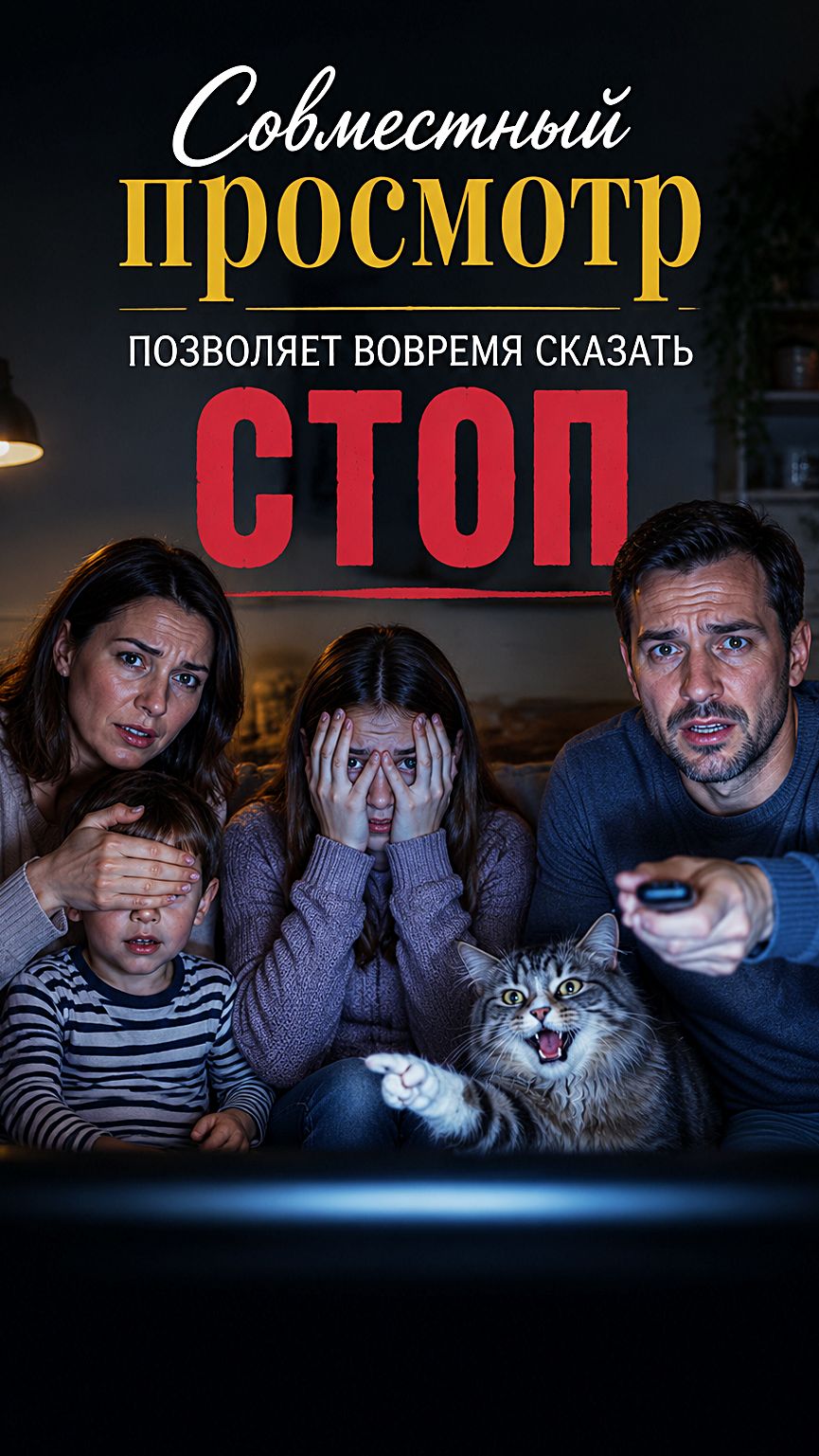 Совместный просмотр мультиков позволяет вовремя сказать СТОП!