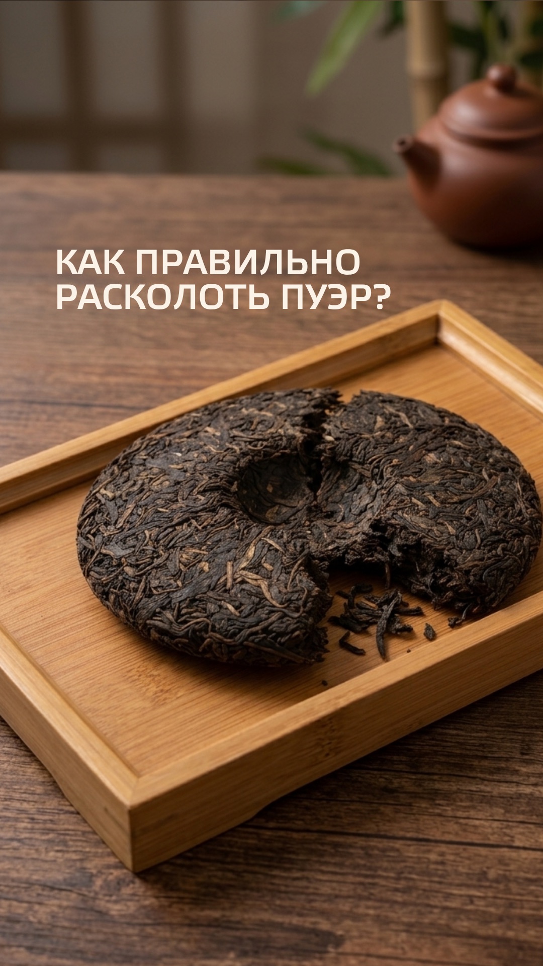 А вы правильно раскалываете пуэр? 🍵