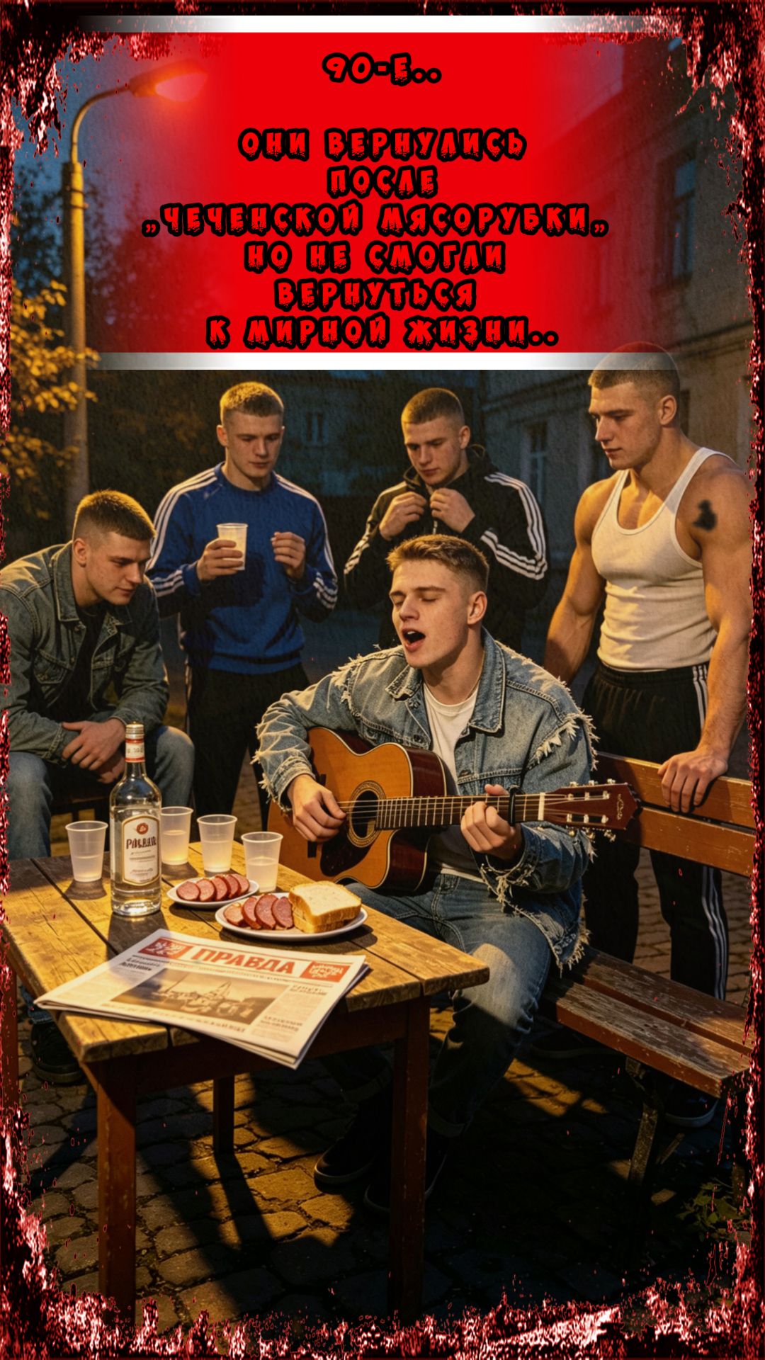 90-е.. Они вернулись после „Чеченской мясорубки„ но не смогли вернуться к Мирной Жизни..