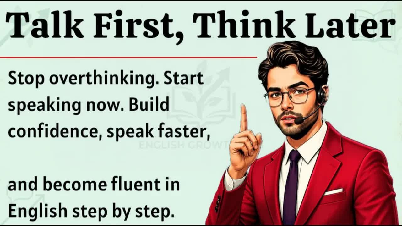 Talk First, Think Later ｜ Improve Your English Fluency ｜ English Speaking Practice ｜English Learning