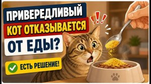 Кошка отказывается есть？ Сделайте ЭТО, и она сама попросит еду! (Секрет ветеринара)