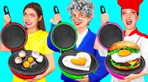 Кулинарный Челлендж# Я против Бабушки # Удивительные Кулинарные Лайфхаки