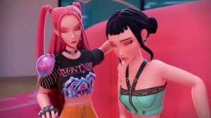 РУМИ_МИРА_И_ЗОИ_СТАЛИ_ИГРУШКАМИ_K-Pop_Охотницы_на_Демонов_Huntrix_Мультик 12