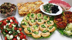 Простое МЕНЮ на Праздничный стол за 3 часа. Недорогие и Вкусные блюда на праздник