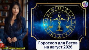 ВЕСЫ - Гороскоп на август 2026